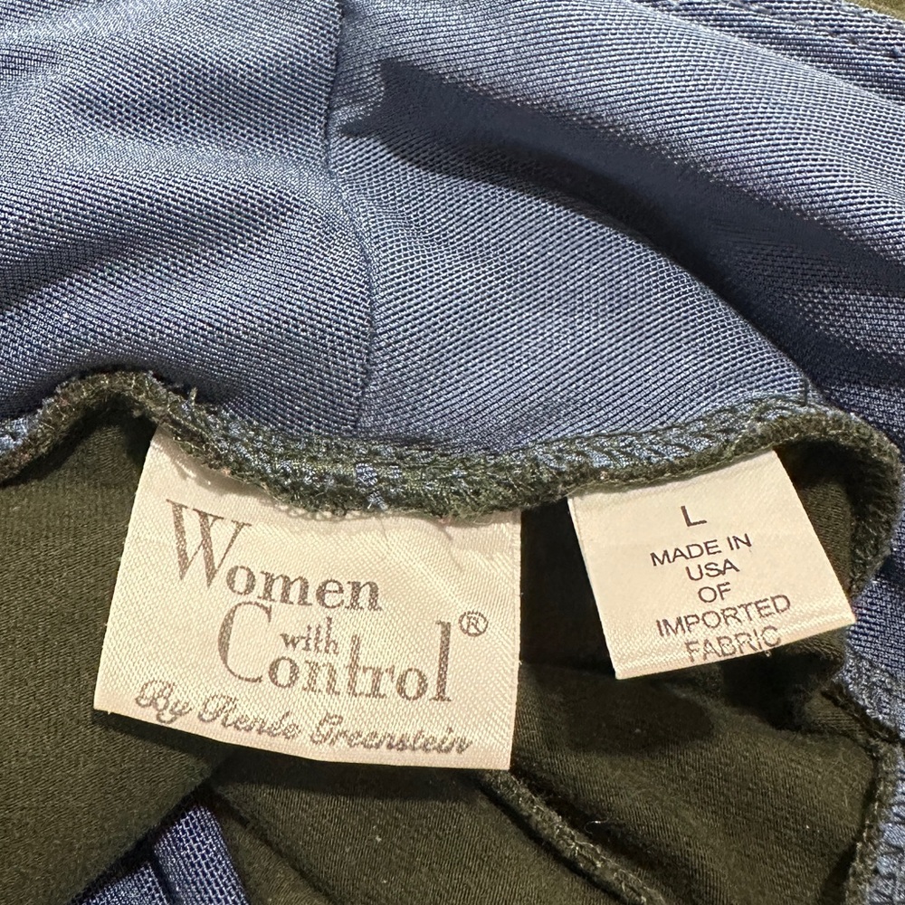 Women with Control Olive Pull On Pants - Picture 2 of 3